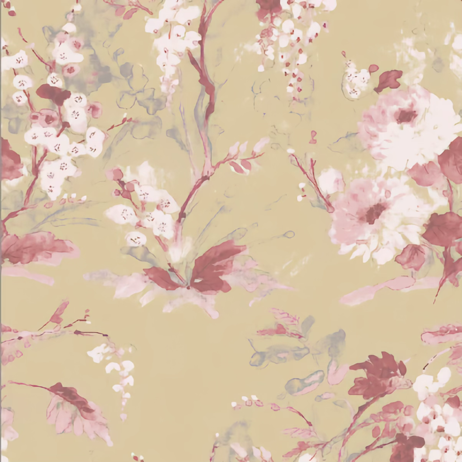 The Met x Ann Gish Jardin Fleur Duvet Cover and Sham in Pink and Gold