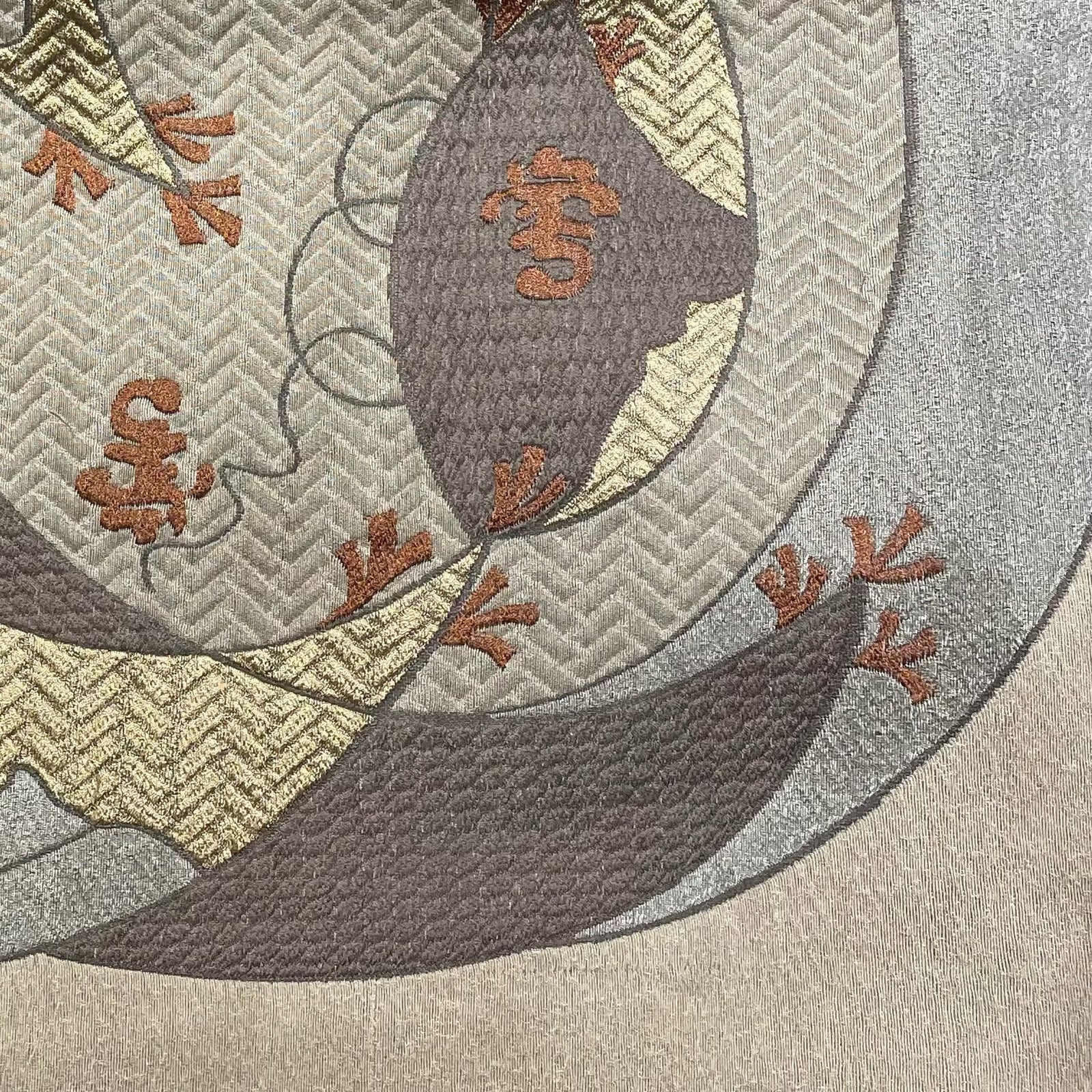 Bed with The Met x Ann Gish Kosode Throw and Decorative Pillow in Blue and Gold