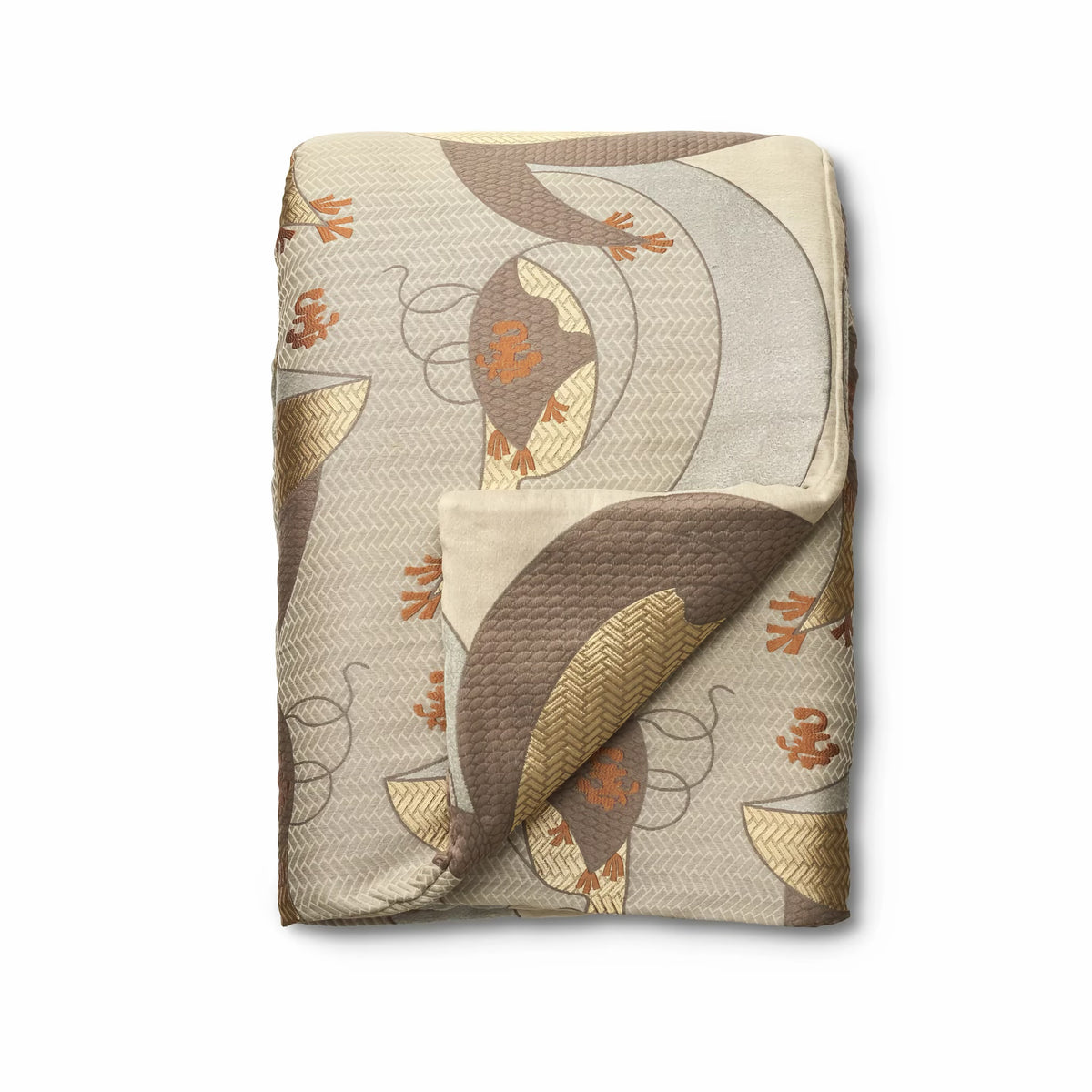 The Met x Ann Gish Kosode Throne in Blue and Gold with fold 