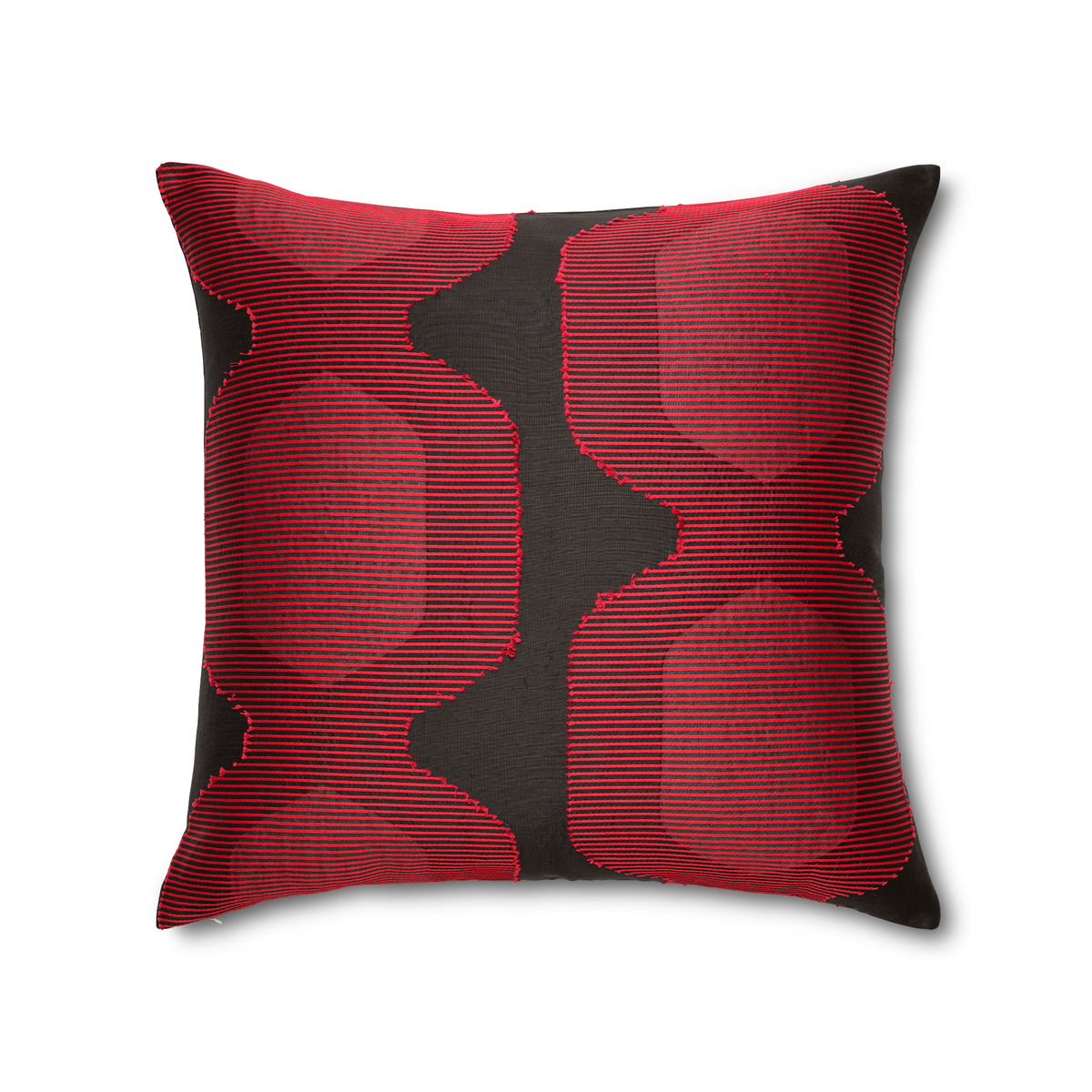 Euro Sham of The Met x Ann Gish Lantern Bedding in Black and Red