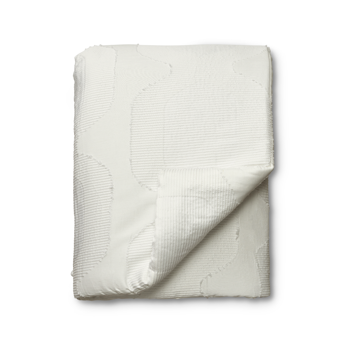 Throw Blanket of The Met x Ann Gish Lantern Bedding in White and White with Fold