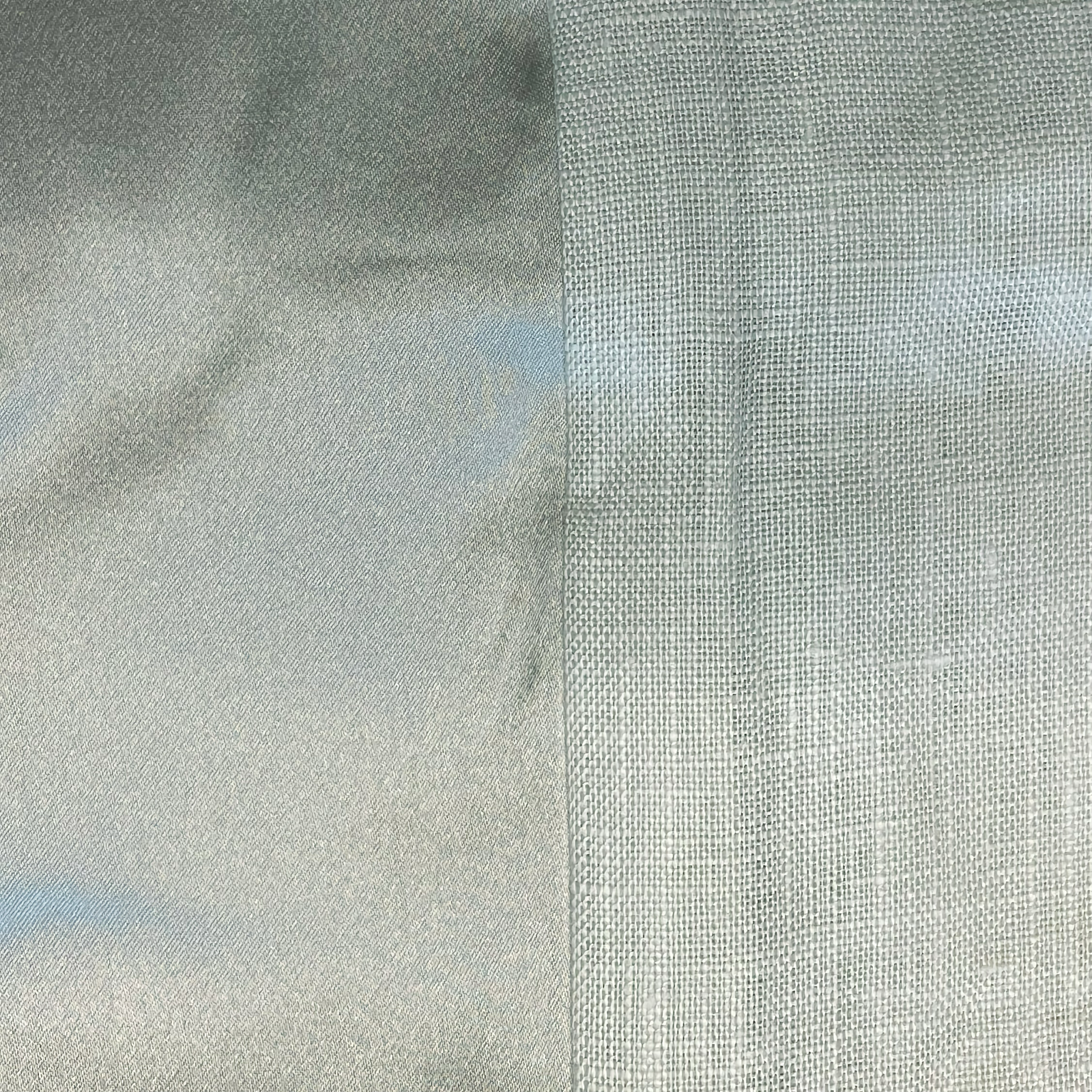 Bed with The Met x Ann Gish Lover's Kimono Duvet Cover and Sham in Frost