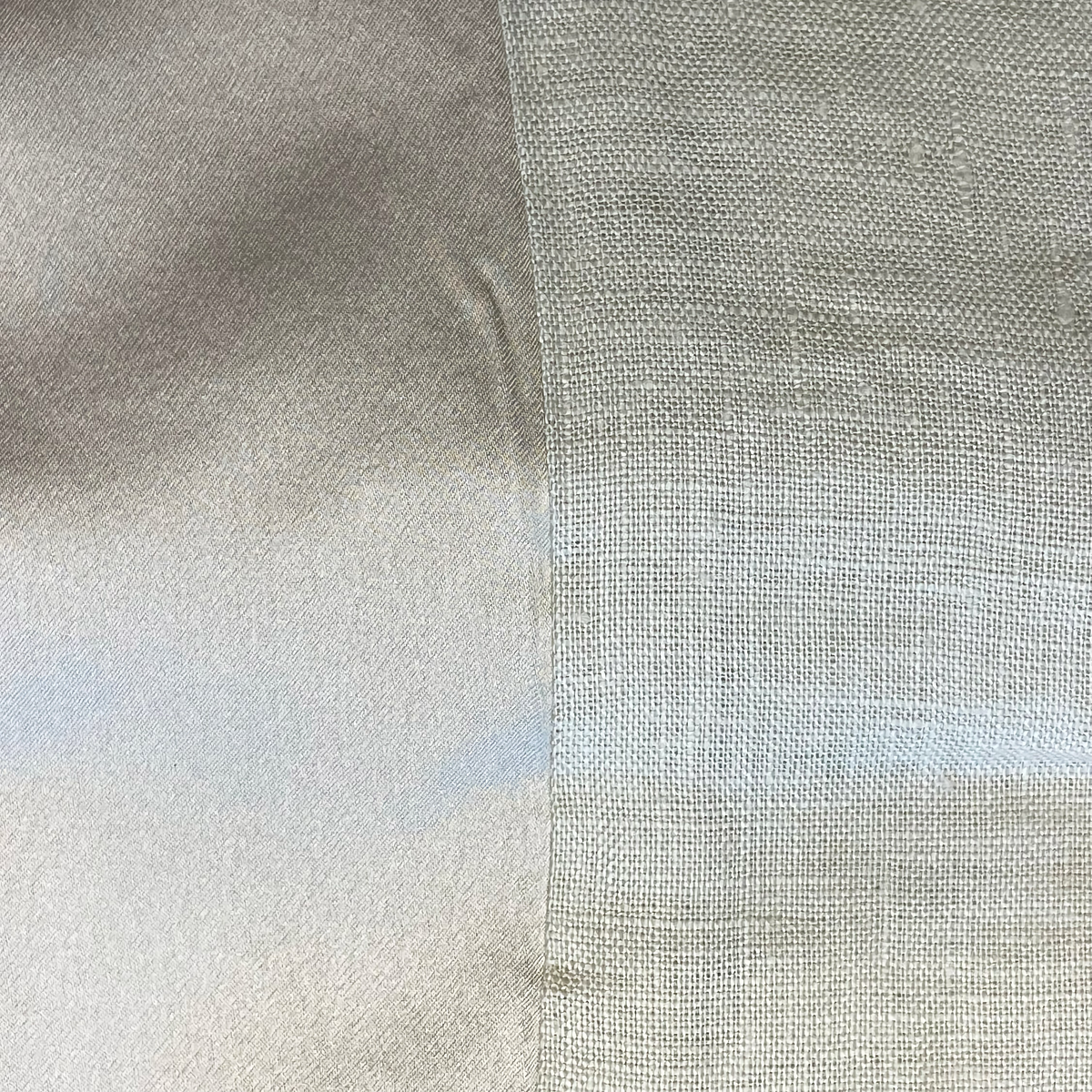 Swatch Sample of The Met x Ann Gish Lover's Kimono Duvet Cover and Sham in Silver