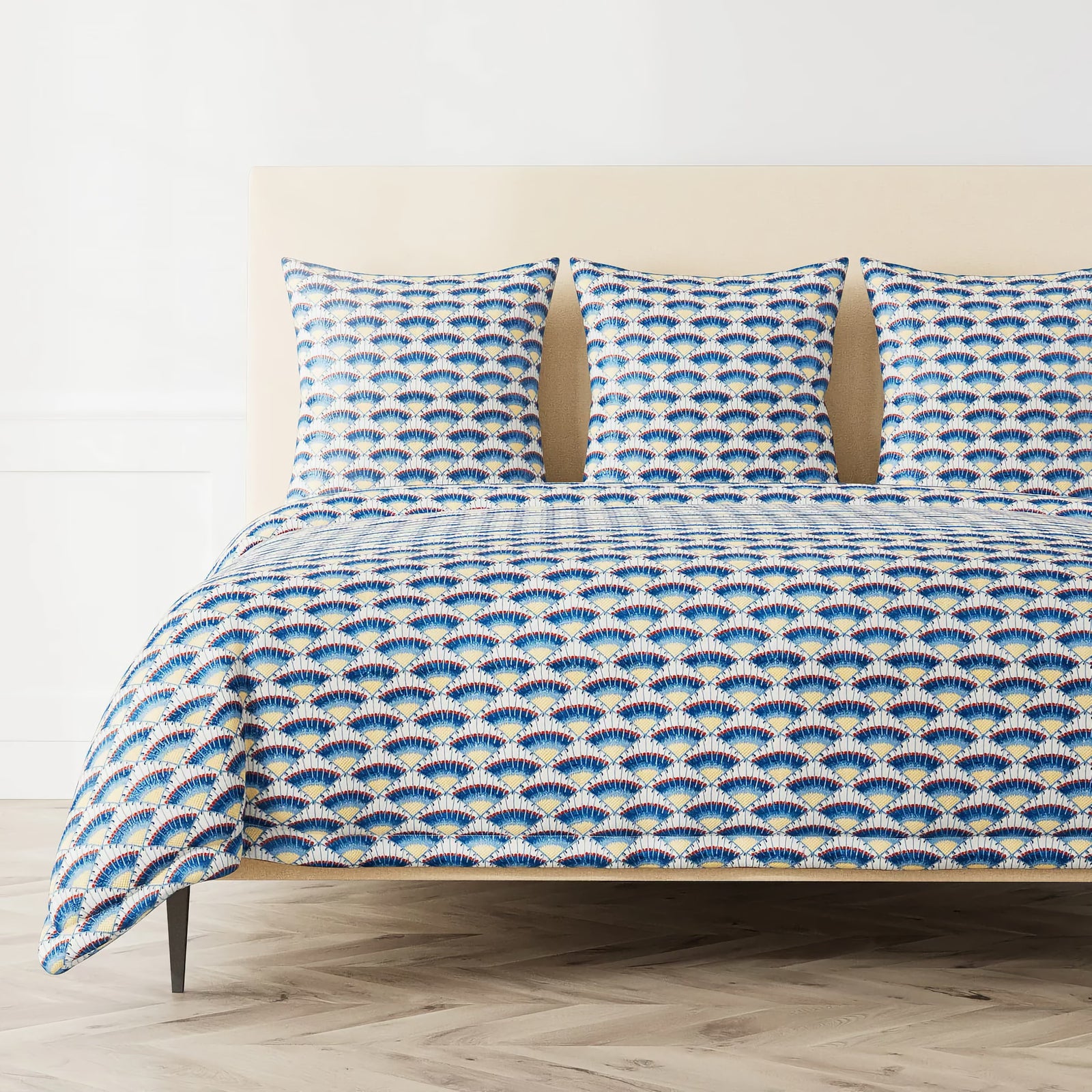 The Met x Ann Gish Maiolica Duvet Cover and Decorative Pillow