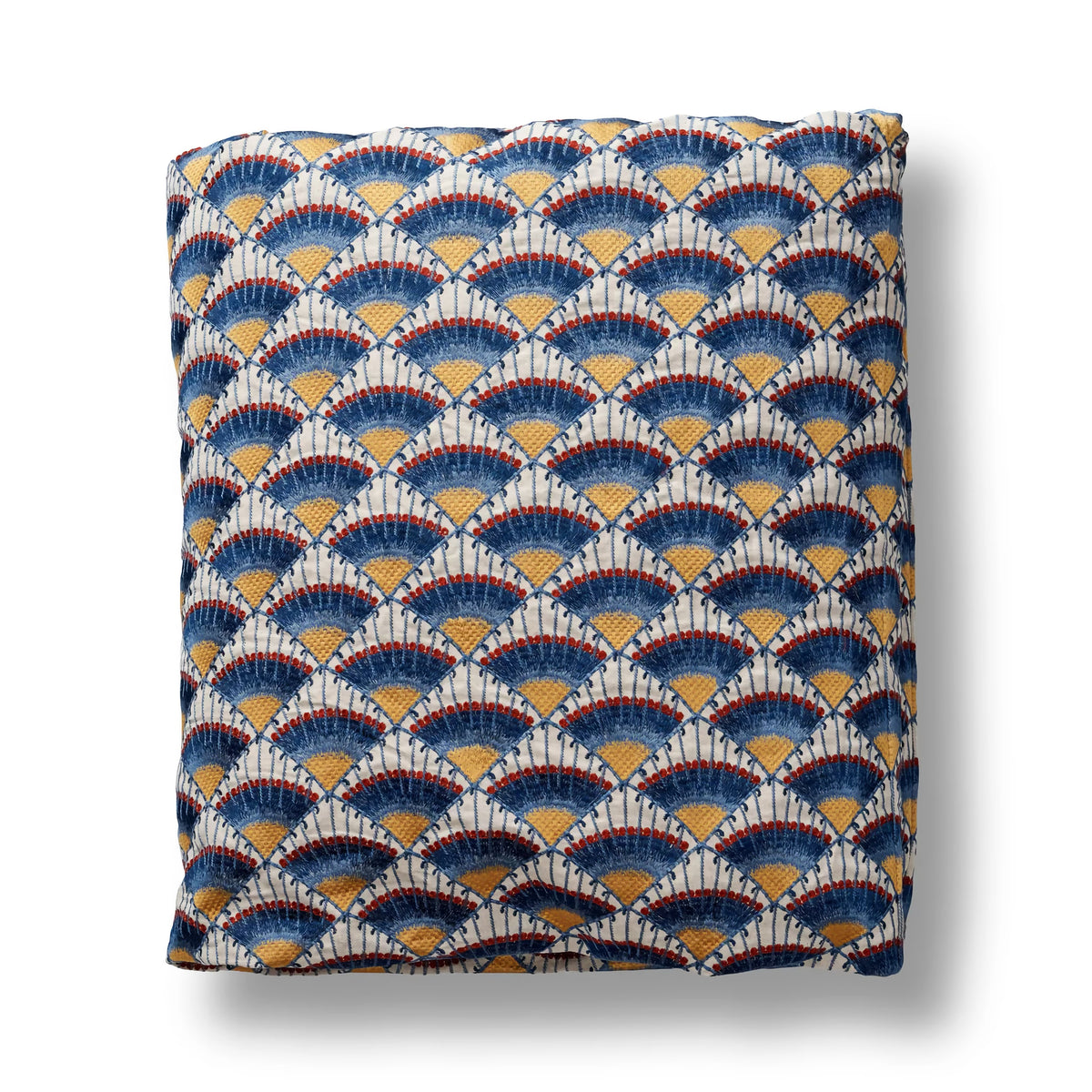 Folded The Met x Ann Gish Maiolica Duvet Cover