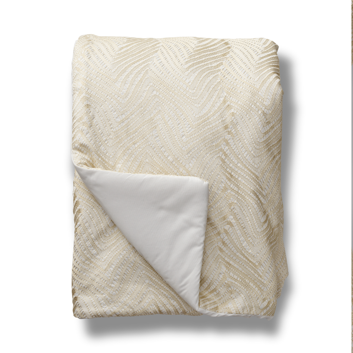 Folded The Met x Ann Gish Retortoli Throw in Champagne
