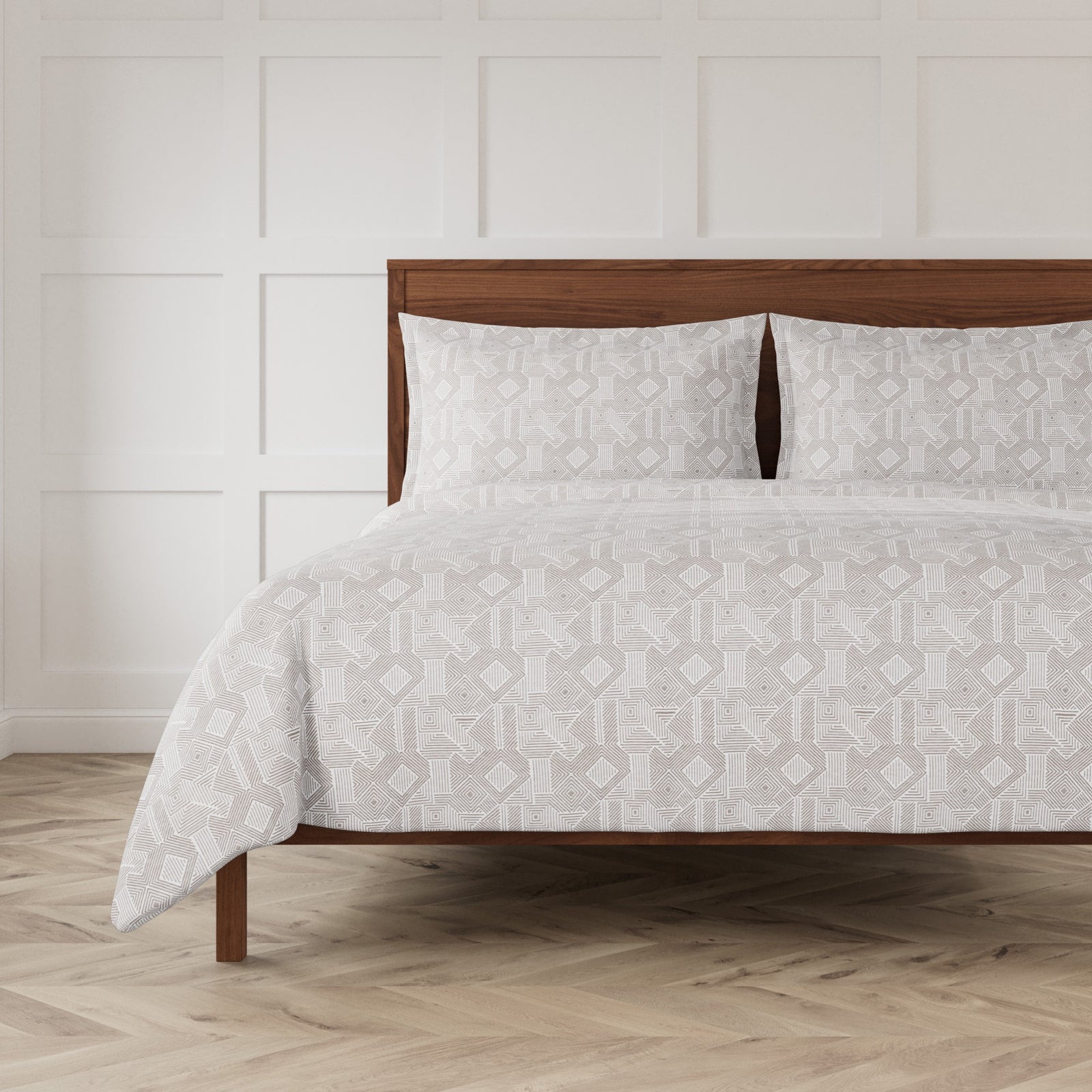 The Met x Ann Gish Sashiko Duvet Set in Ash