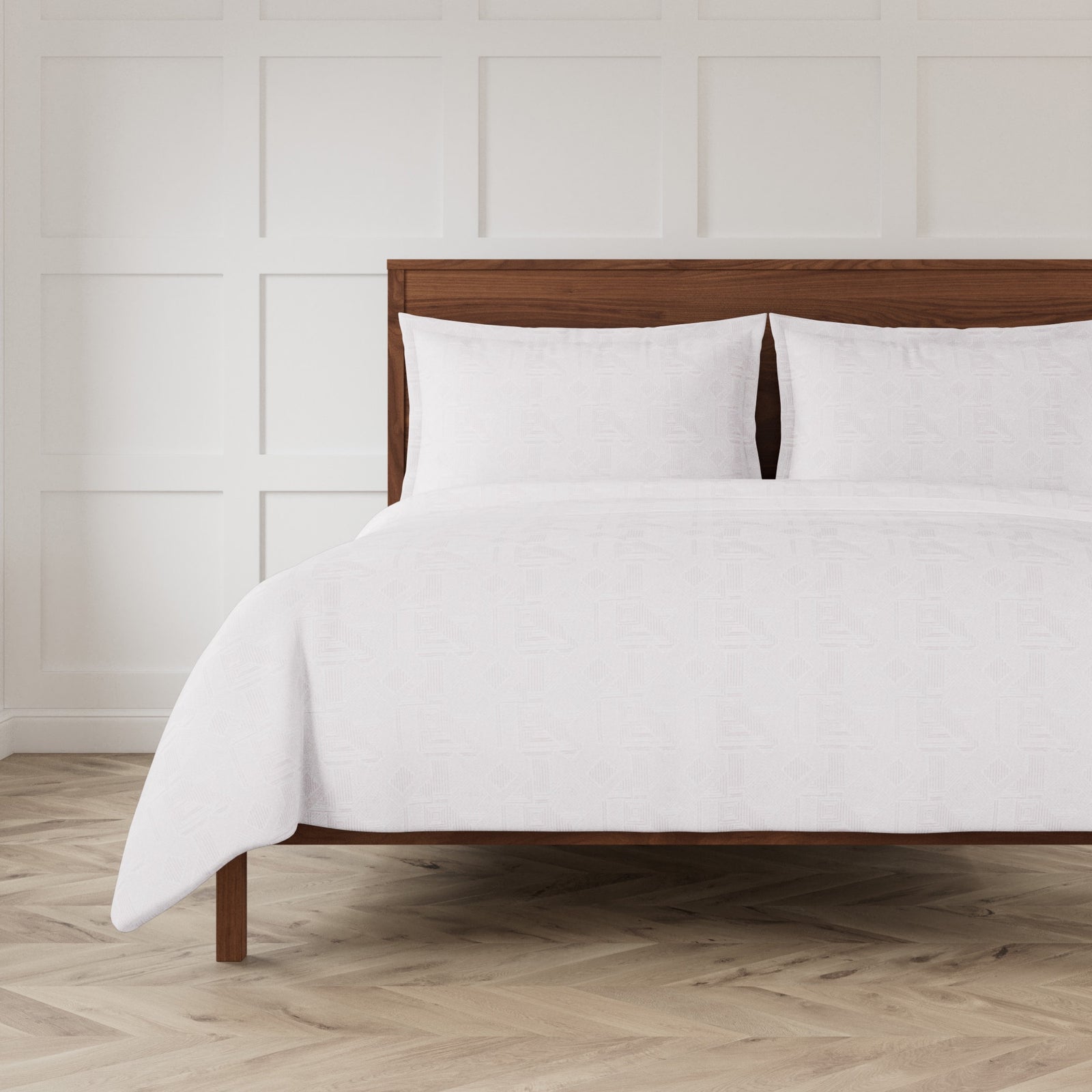 The Met x Ann Gish Sashiko Duvet Set in Bone