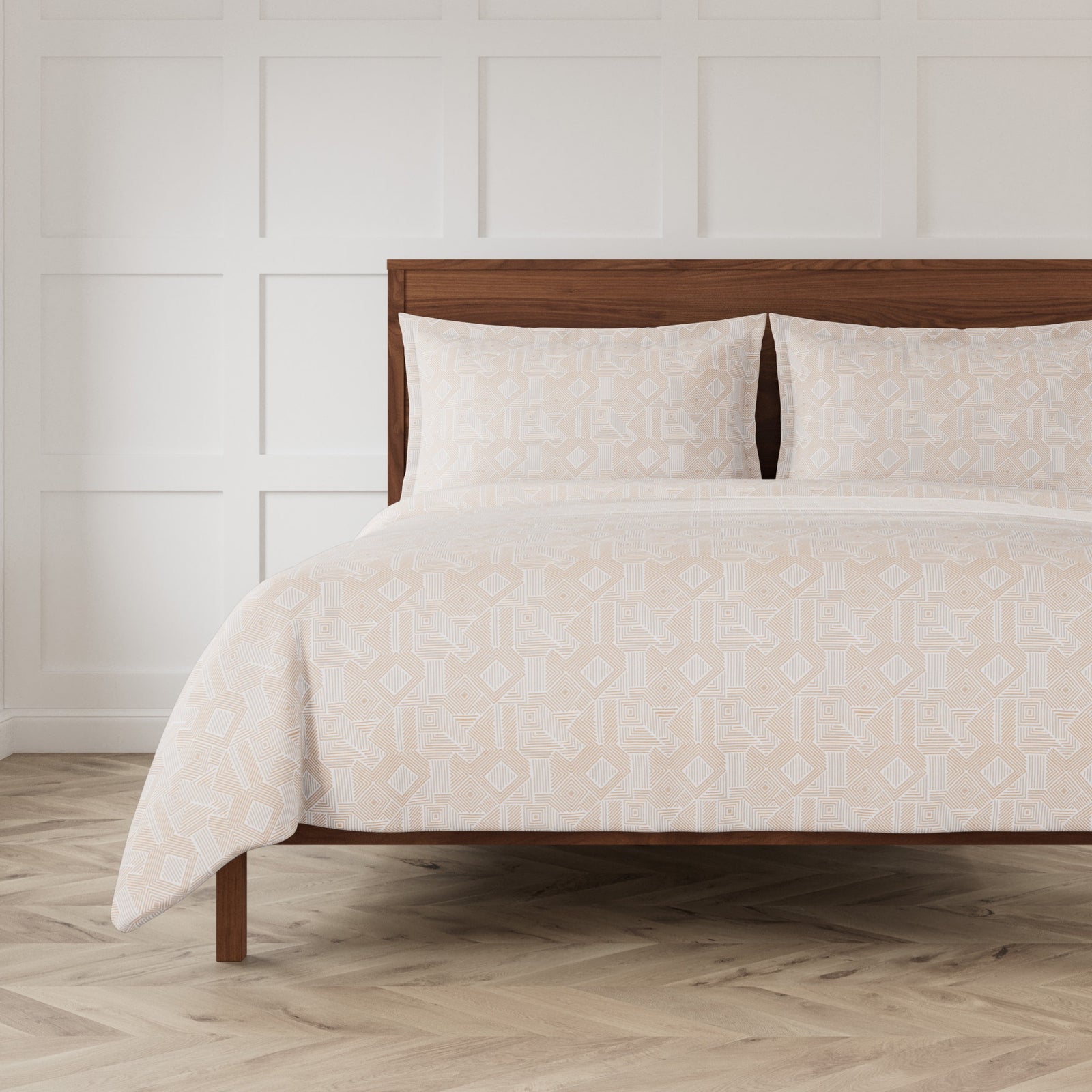 The Met x Ann Gish Sashiko Duvet Set in Sand