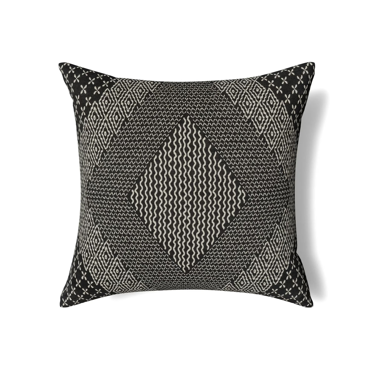 The Met x Ann Gish Sashiko Hishi-Moyo Decorative Pillow