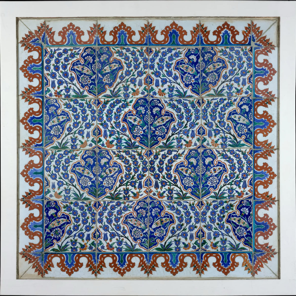 Pattern of Blue-colored The Met x Ann Gish Sinan Comforter Set