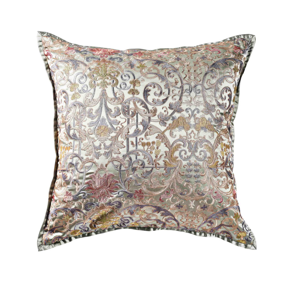 Silo of The Met x Ann Gish Venezia 2222 Decorative Pillow in Sage