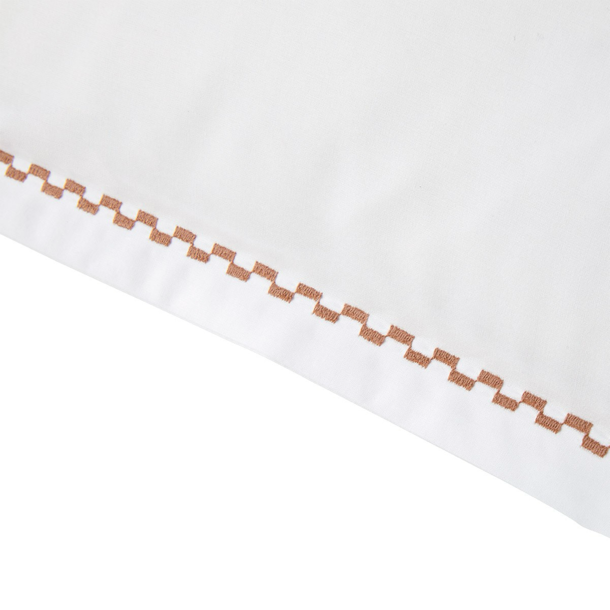 Swatch Sample of Yves Delorme Alienor Bedding in Sienna Color