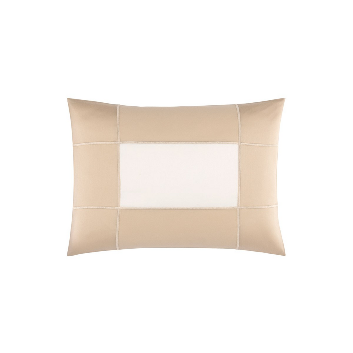 Boudoir Sham Silo of Yves Delorme Apollon Bedding Collection in Dune Color