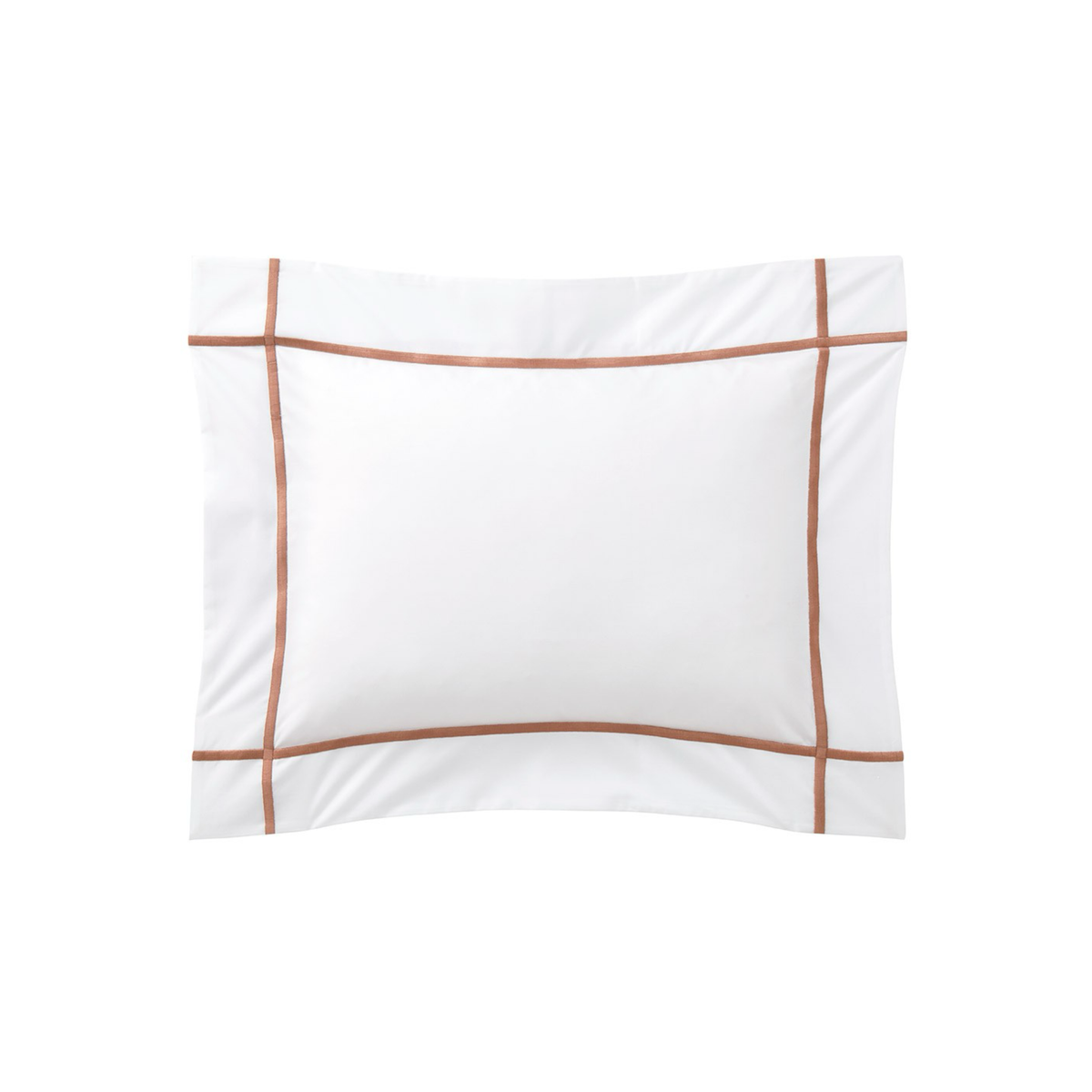 Boudoir Sham of Yves Delorme Athena Bedding in Sienna Color