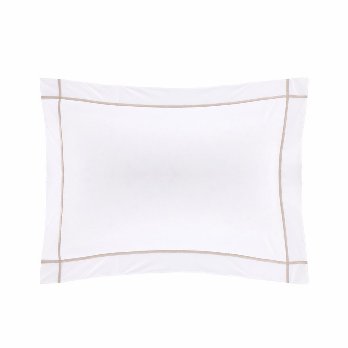 Sham Silo of Yves Delorme Athena Bedding with Loutre embroidery accent