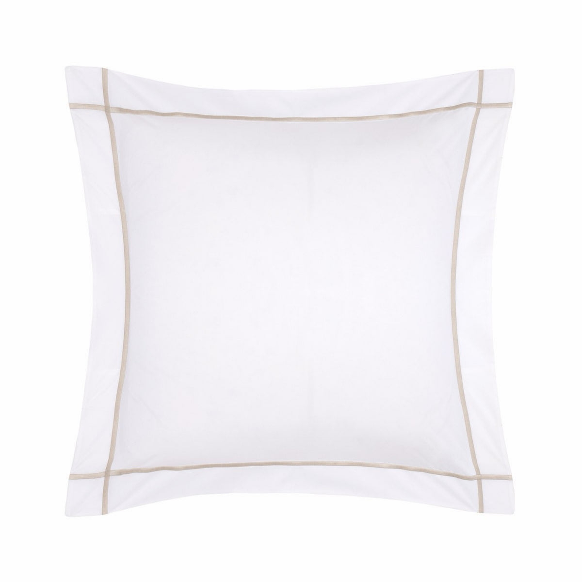 Euro Sham of Yves Delorme Athena Bedding with Loutre embroidery accent