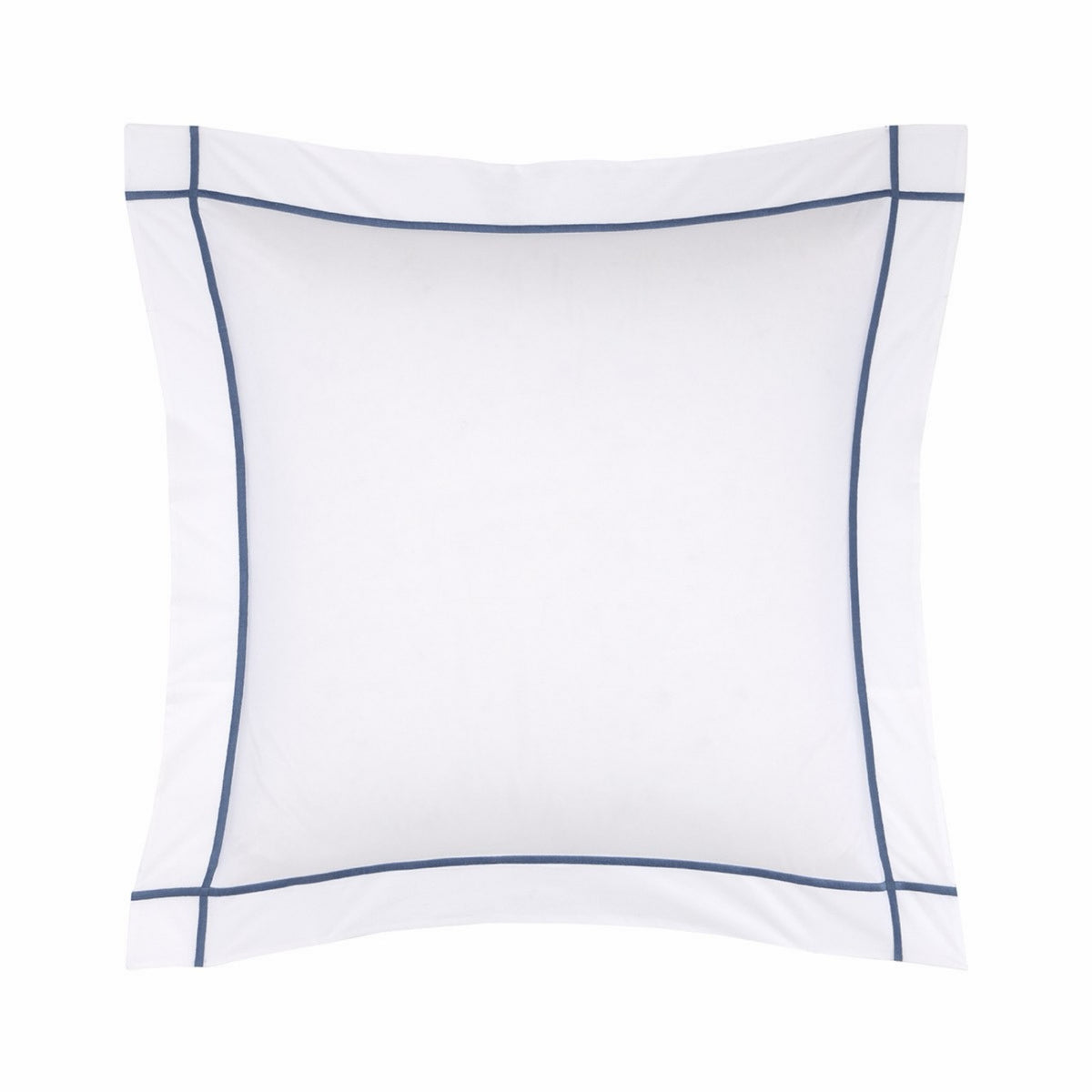 Euro Sham of Yves Delorme Athena Bedding with Outremer embroidery accent