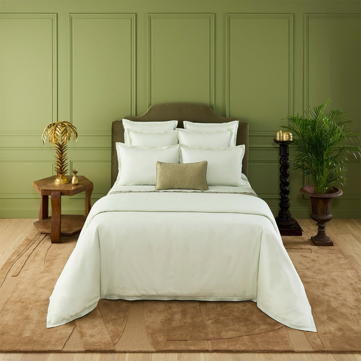 Yves Delorme Batiste Bedding Collection in Amande color