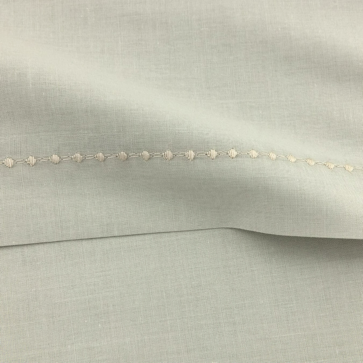 Fabric Detail of Yves Delorme Batiste Bedding in Seigel