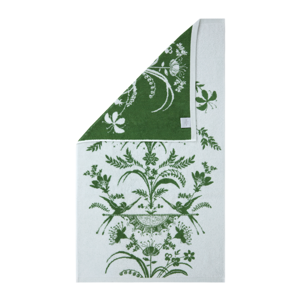 Yves Delorme Botanic Bath Towel with folded corner