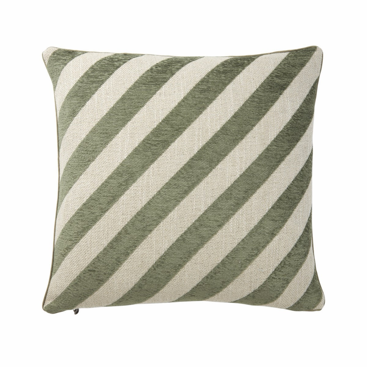 Size 18x18 of Yves Delorme Calisson Decorative Pillows in Amande color