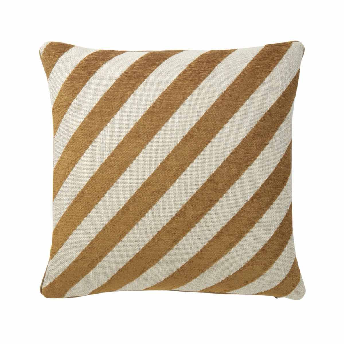 Size 18x18 of Yves Delorme Calisson Decorative Pillows in Muscade color