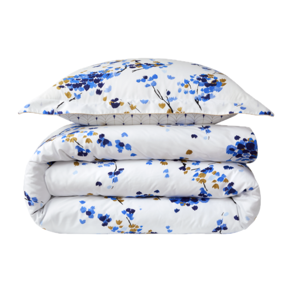 Duvet Cover and Sham Stack of Yves Delorme Canopée Bedding