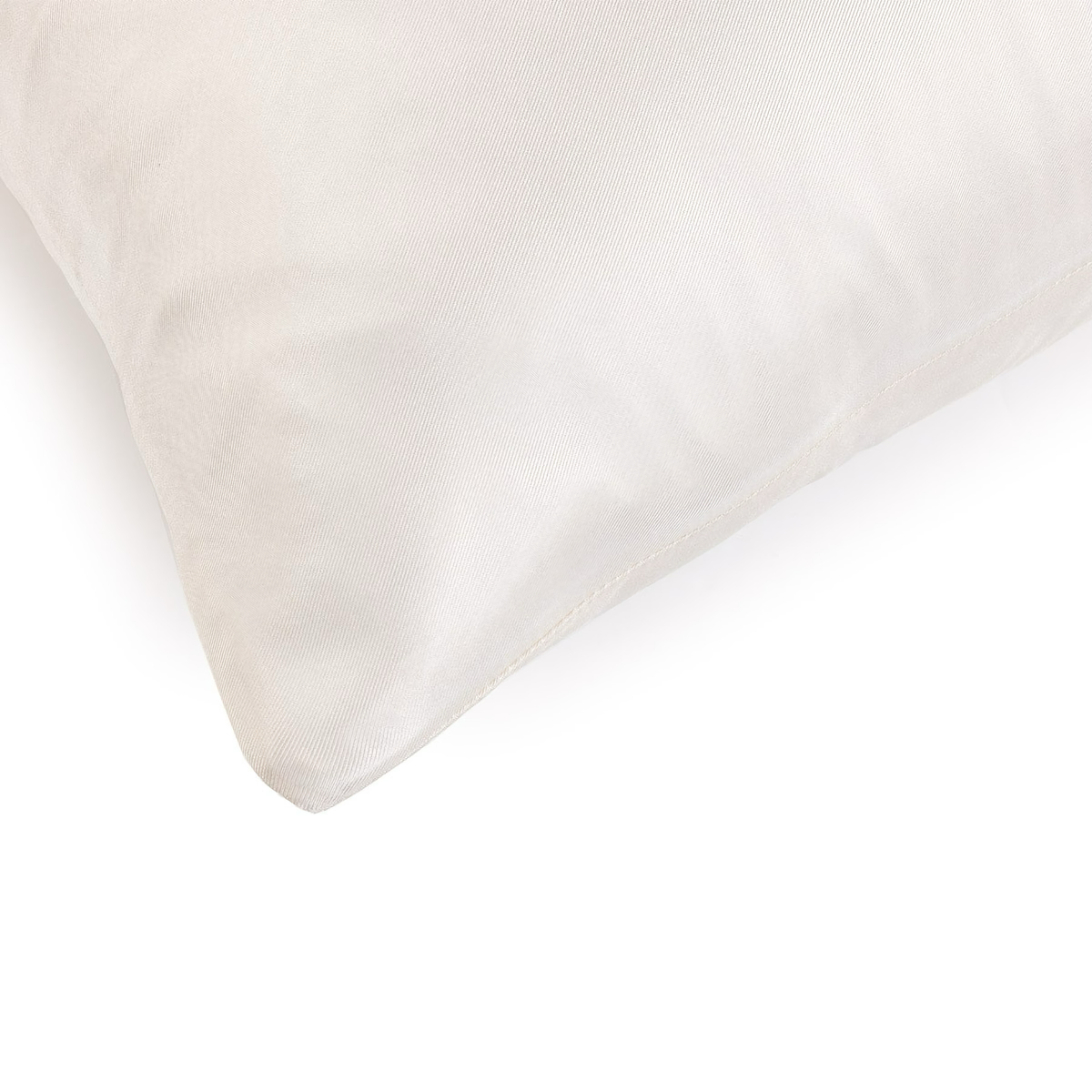 Corner of Yves Delorme Caresse Sham in Nacre