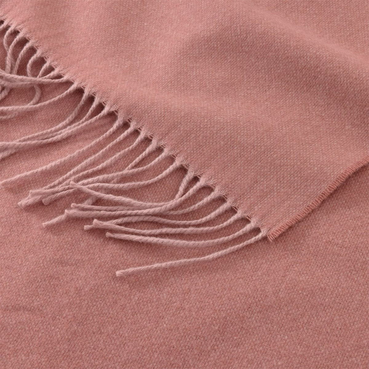 Closeup of Yves Delorme Club Throw in Santal Color