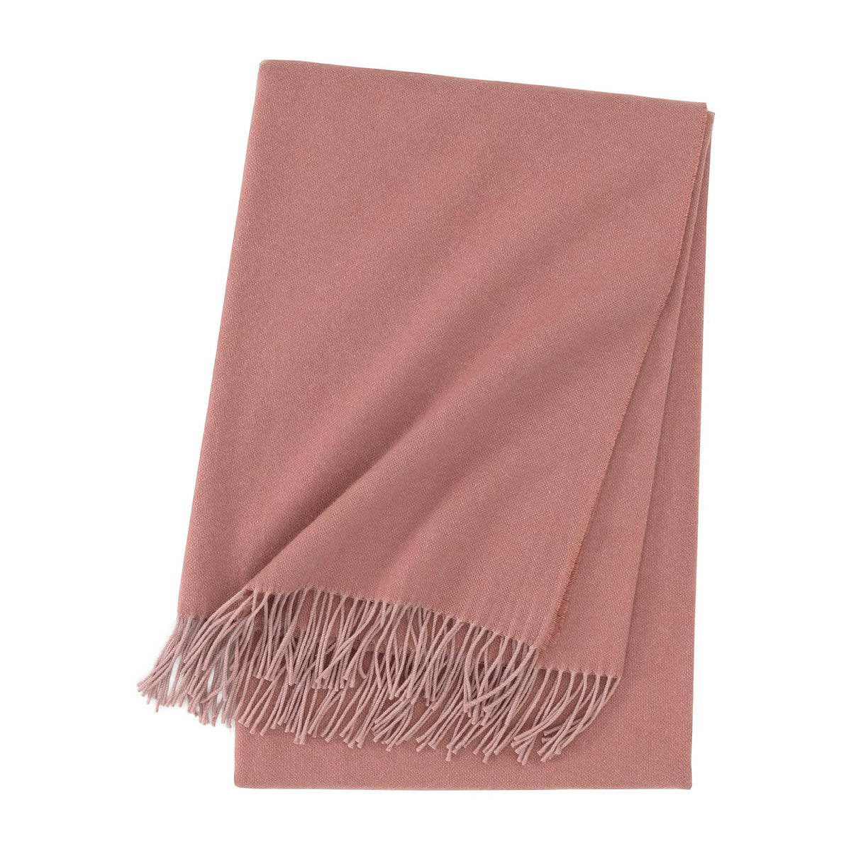 Folded Yves Delorme Club Throw in Santal Color