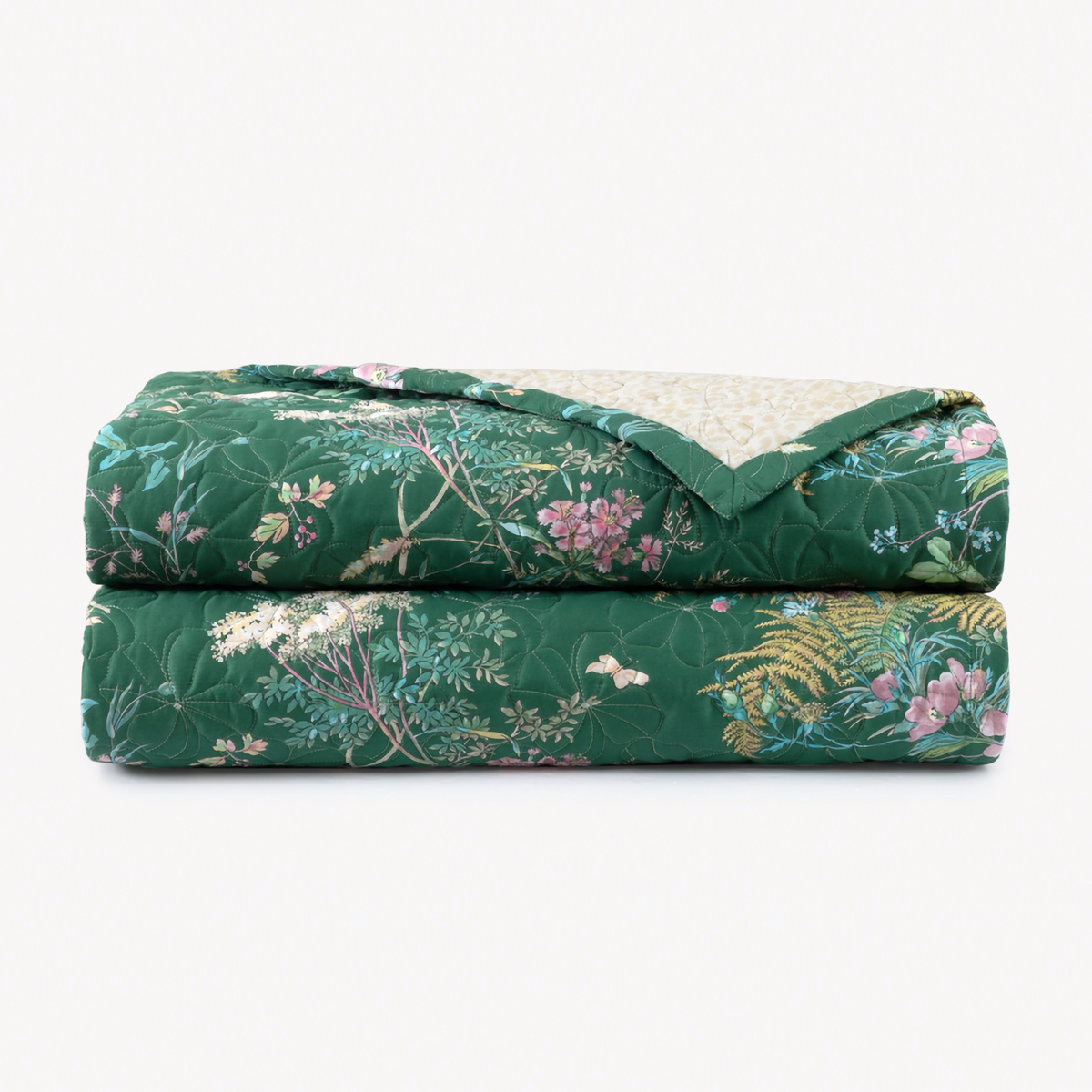 Quilted Coverlet of Yves Delorme Contes Bedding