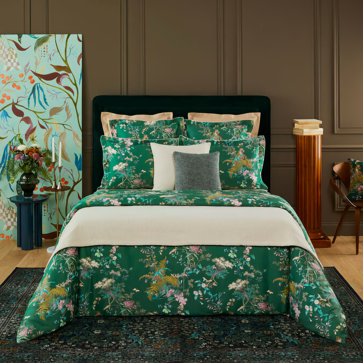 Bed in Yves Delorme Contes Bedding