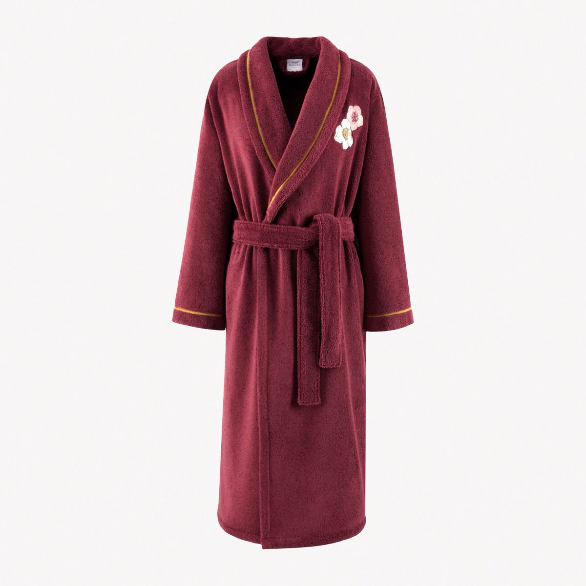 Front of Yves Delorme Corolles Bath Robe