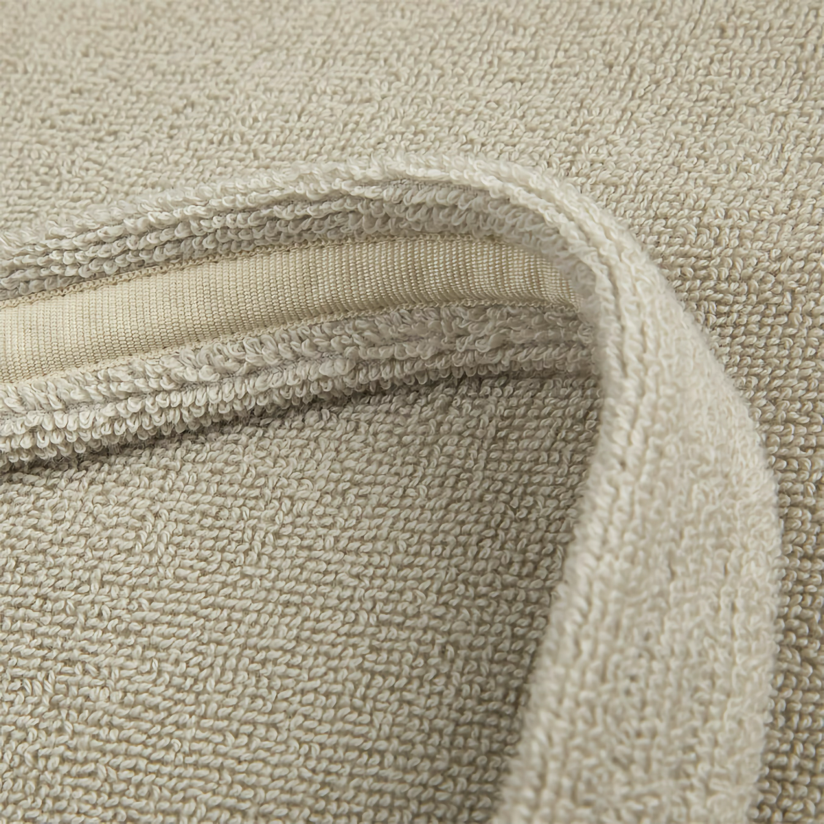 Detail View of Yves Delorme Croisiere Beach Bag in Pierre