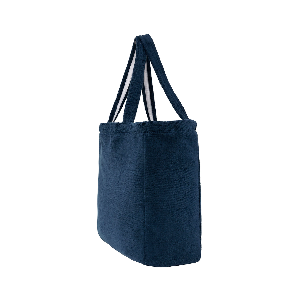 Side of Yves Delorme Croisiere Beach Bag in Marine