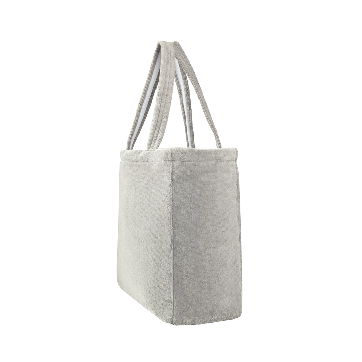 Side of Yves Delorme Croisiere Beach Bag in Platine