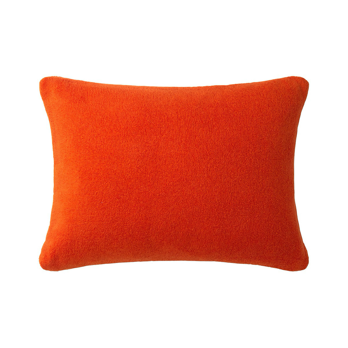 Back side of Yves Delorme Croisiere Beach Pillow in Oranger