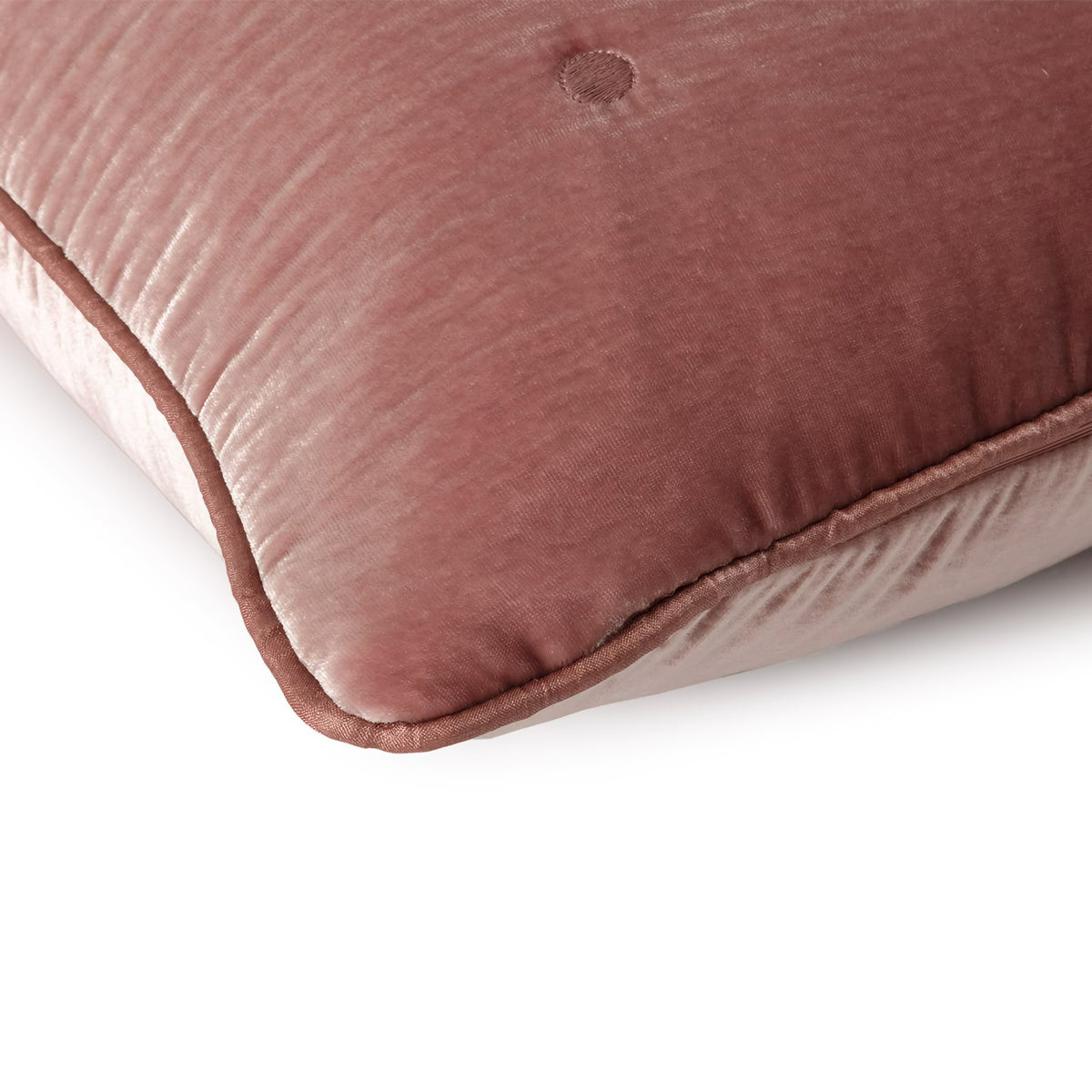 Detail View of Yves Delorme Cocon Decorative Pillow in Santal color