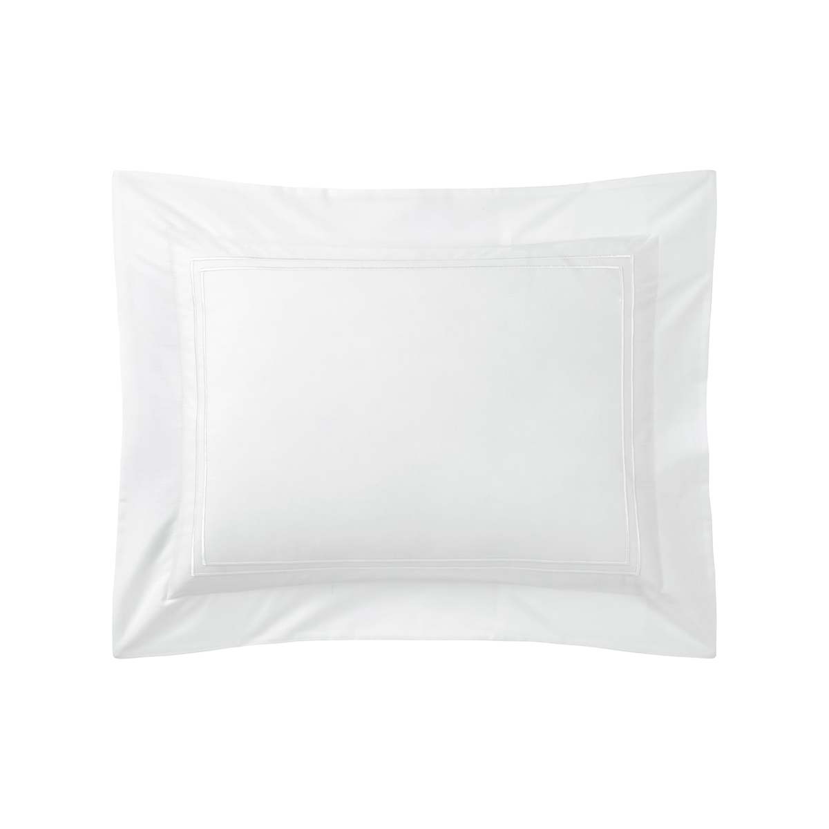 Boudoir Sham of Yves Delorme Duo Bedding in Blanc
