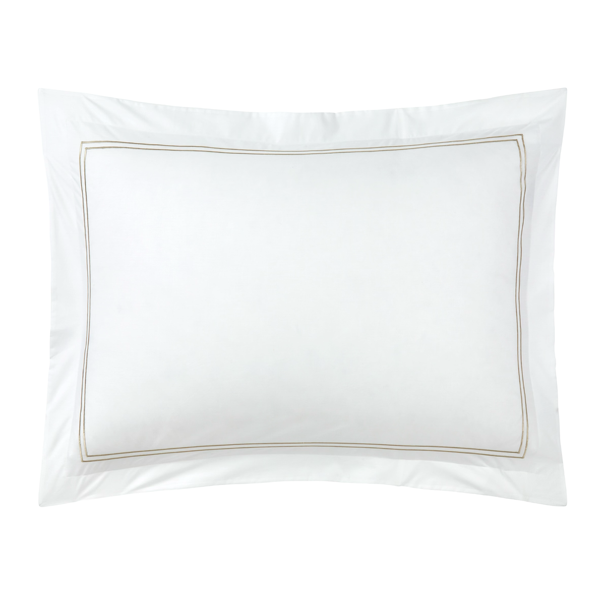 Sham Silo of Yves Delorme Duo Bedding in Pierre