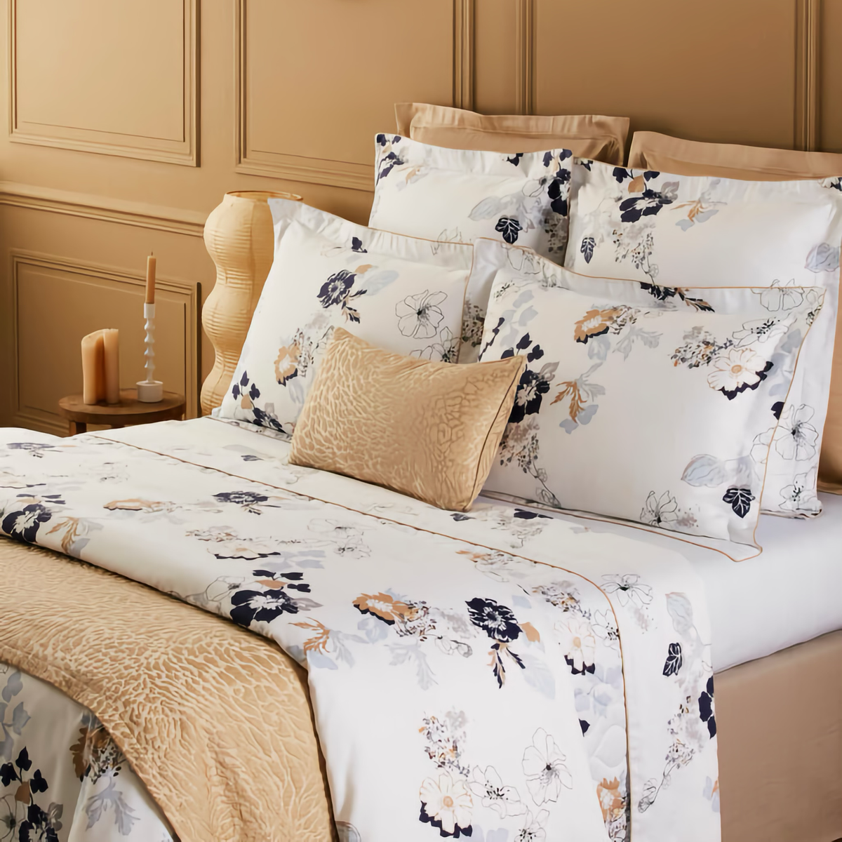 Corner View of Yves Delorme Eclipses Bedding