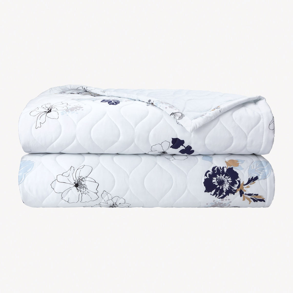 Folded Quilted Coverlet of Yves Delorme Eclipses Bedding