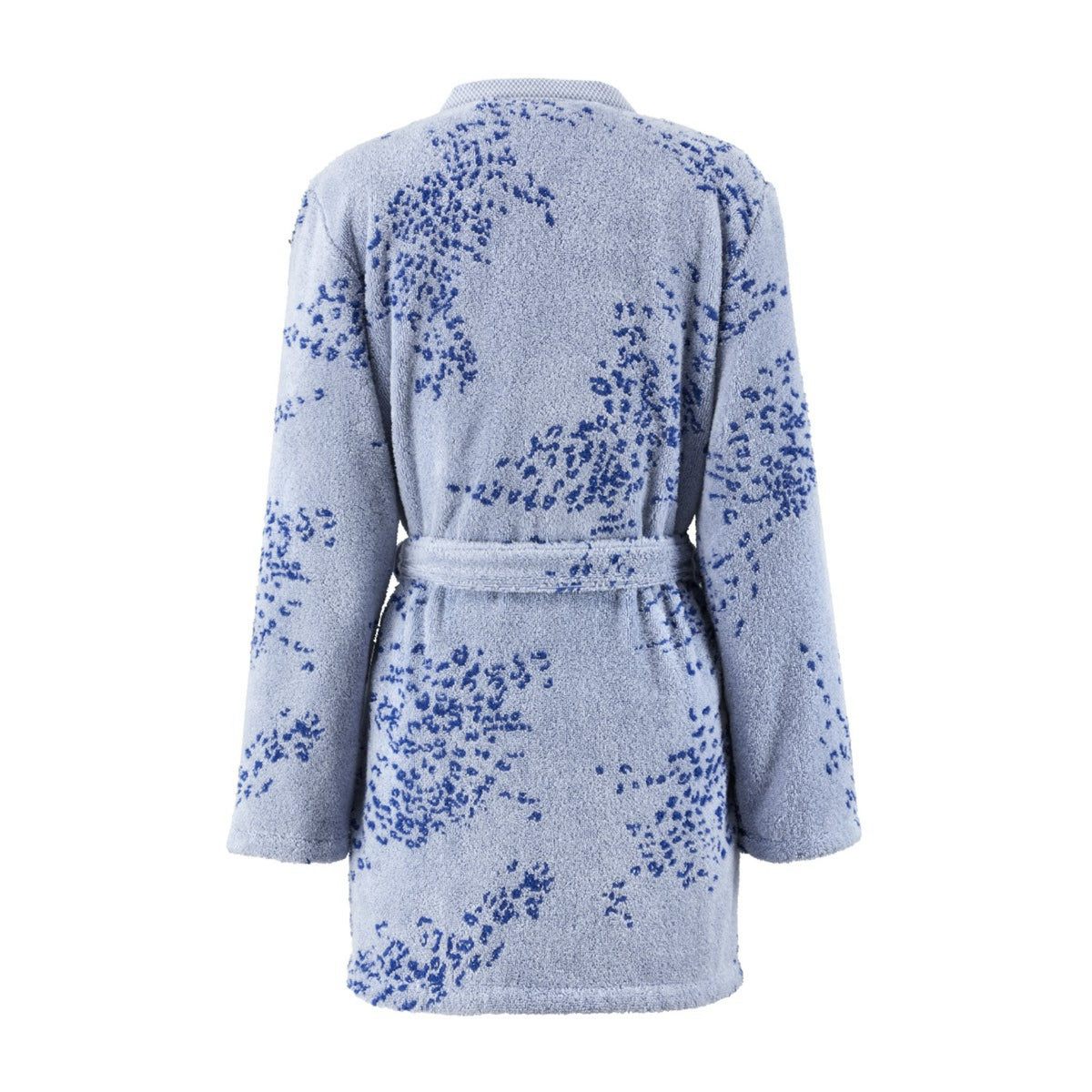 Back view of Yves Delorme Ecumes Bathrobe, against a white background