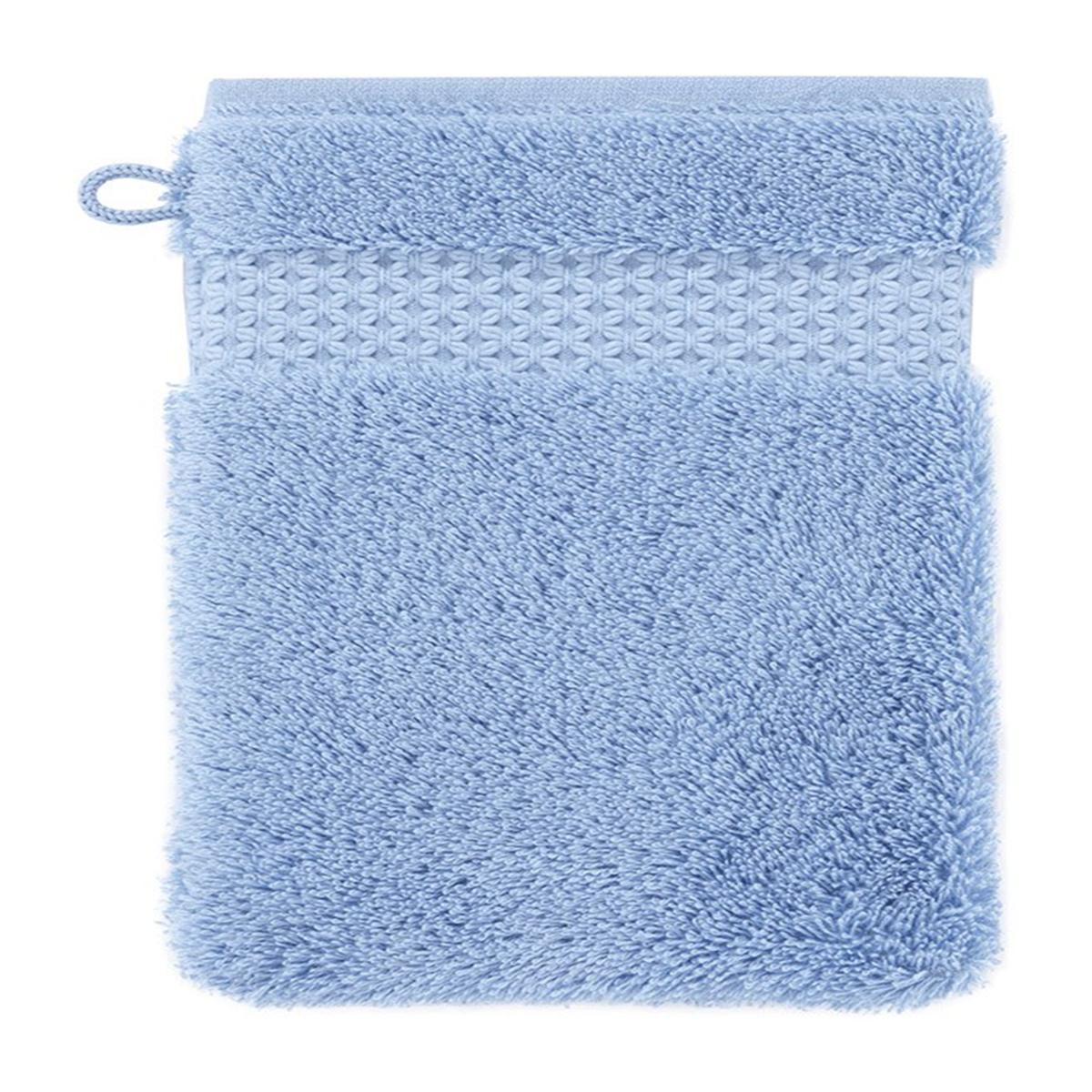 Bath Mitt of Yves Delorme Etoile Bath Towels and Mats in Azure Color