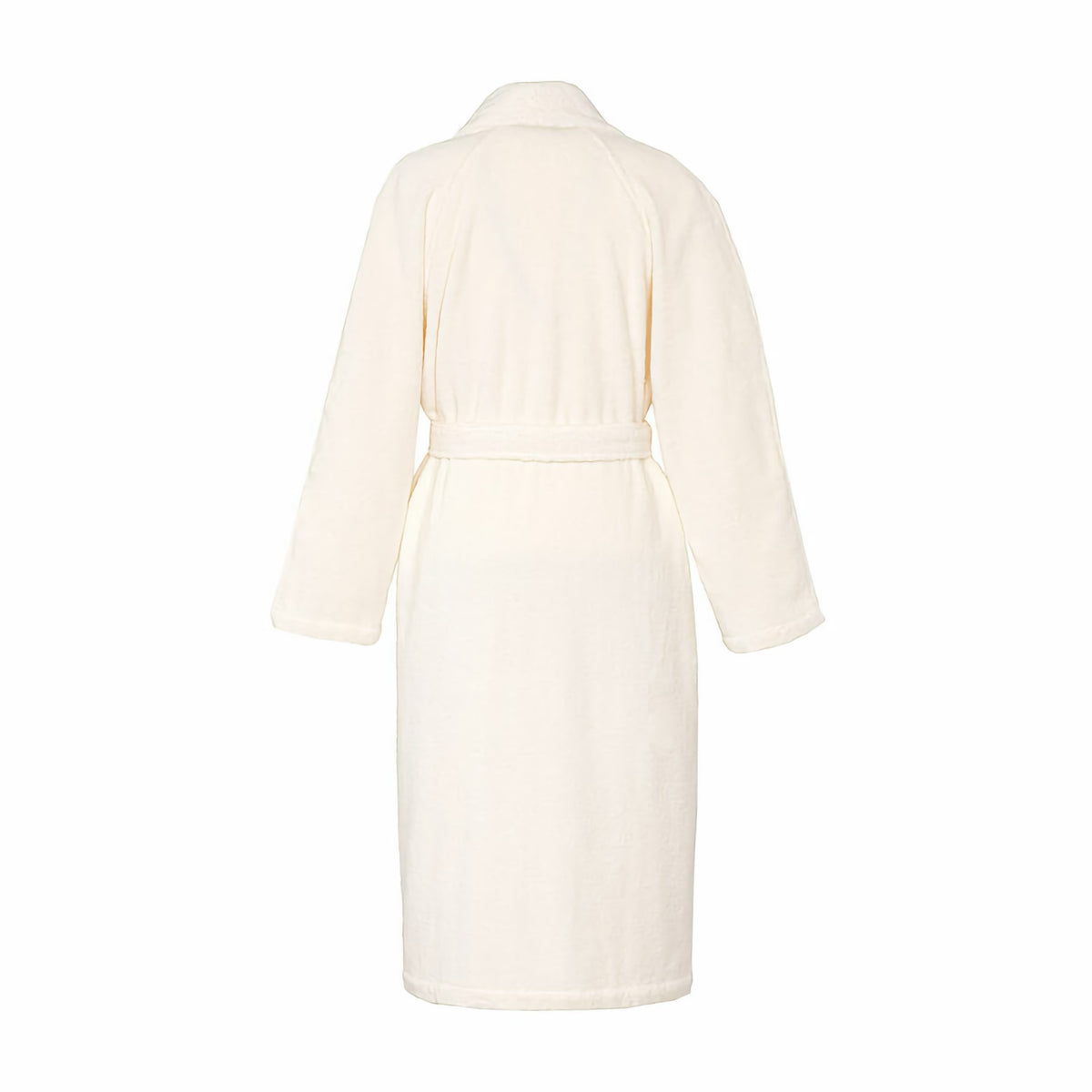 Back View of Yves Delorme Etoile Bath Robe in Color Nacre