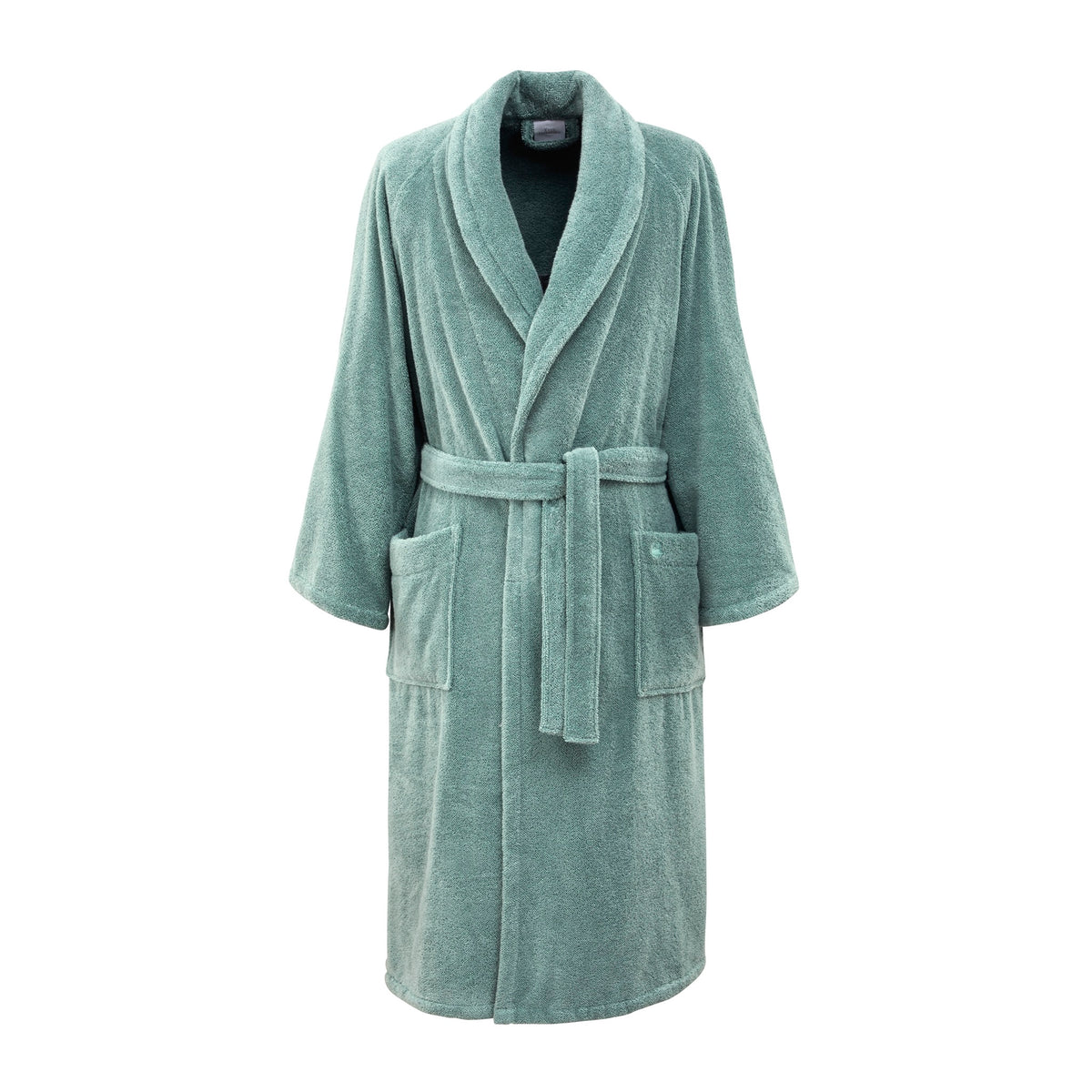 Front View of Yves Delorme Etoile Bath Robe in Color Fjord