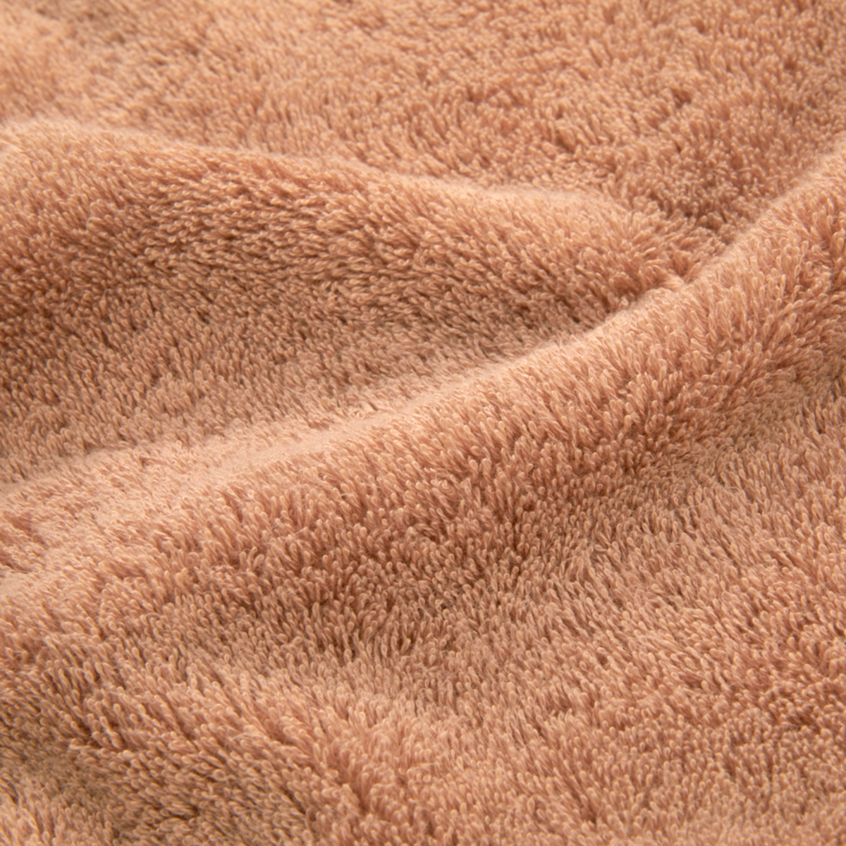 Detailed View of Yves Delorme Etoile Bath Towels and Mats in Sienna Color Fine Linen