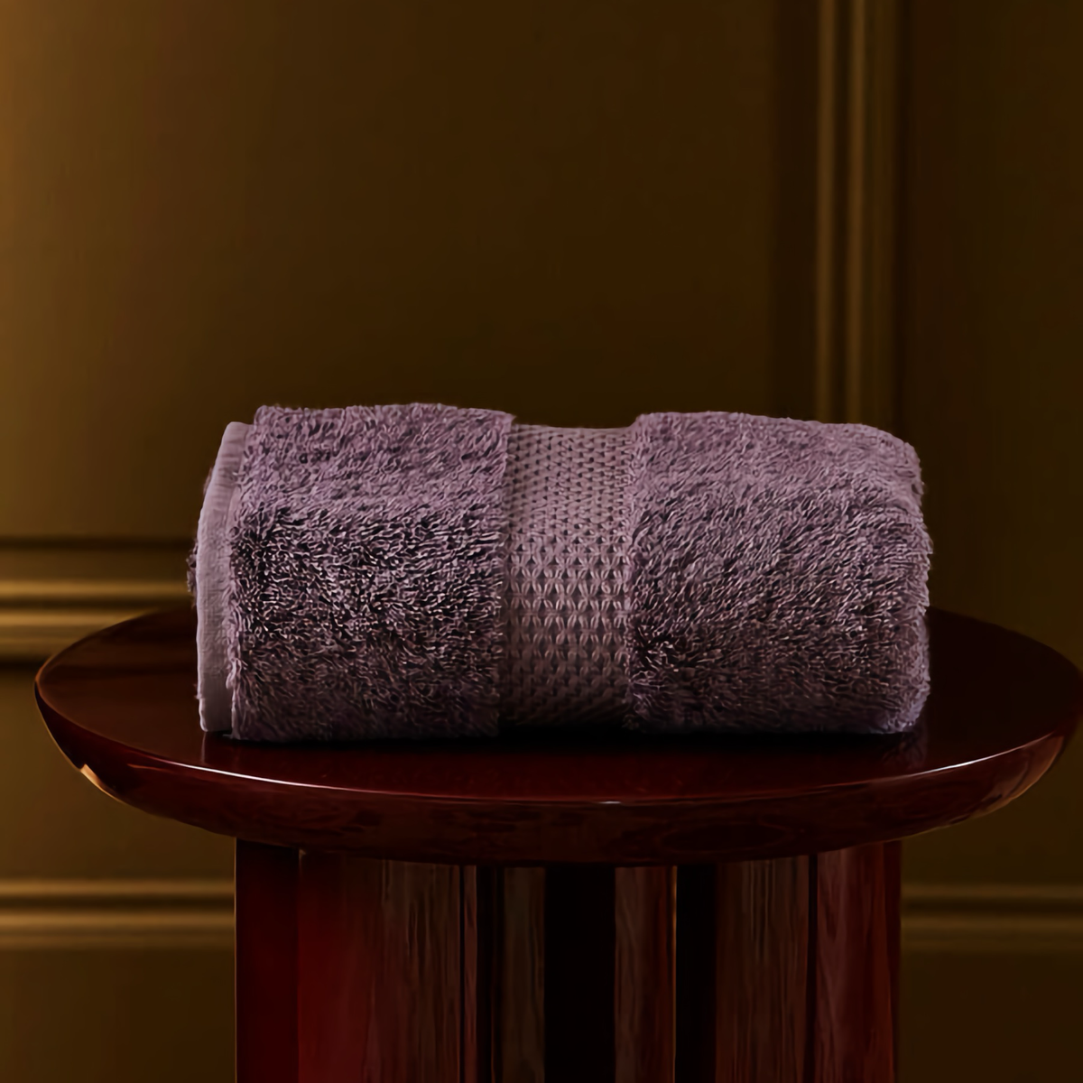 Folded Towel of Yves Delorme Etoile in Iris