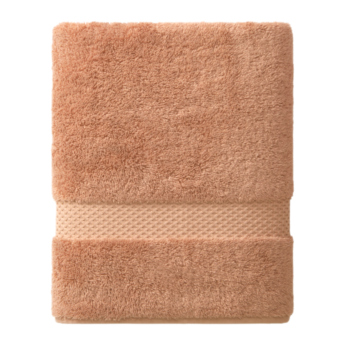 Folded Washcloth of Yves Delorme Etoile Bath Collection in Sienna Color